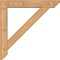 Ekena Millwork Traditional Slat Smooth Bracket w/ Offset Brace, Western Red Cedar, 5 1/2"W x 30"D x 30"H BKT0604X30X30TRA06SWR - alternate 3